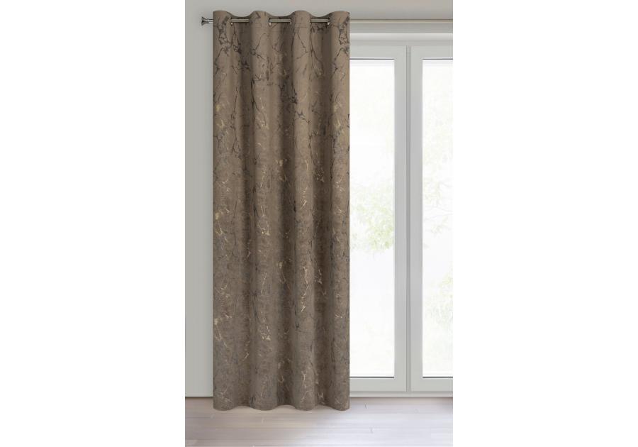 Zdjęcie: Zasłona gotowa Wera 140 x 250 cm brązowy EUROFIRANY