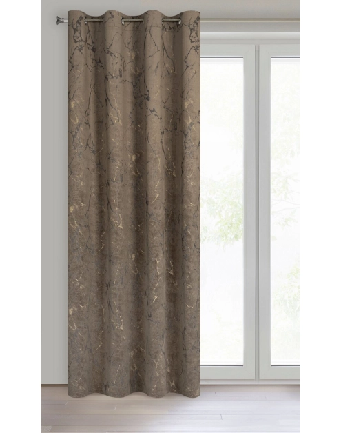 Zdjęcie: Zasłona gotowa Wera 140 x 250 cm brązowy EUROFIRANY