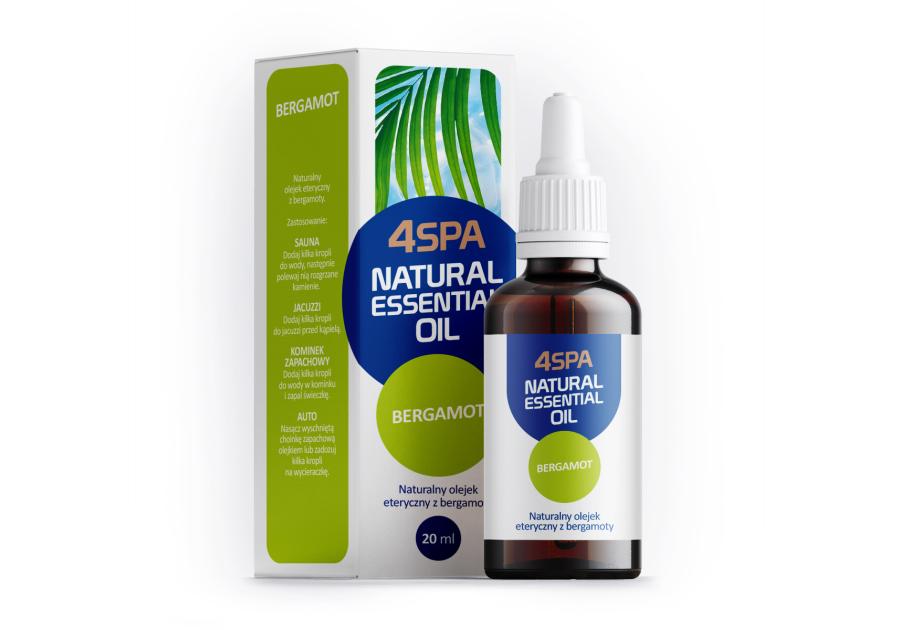 Zdjęcie: Olejek eteryczny naturalny 20 ml Bergamota GAMIX 4SPA