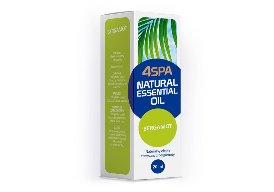 Zdjęcie: Olejek eteryczny naturalny 20 ml Bergamota GAMIX 4SPA