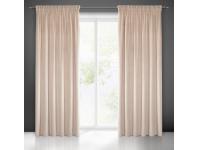 Zdjęcie: Zasłona gotowa Aurora na taśmie 140x270 cm beżowy EUROFIRANY