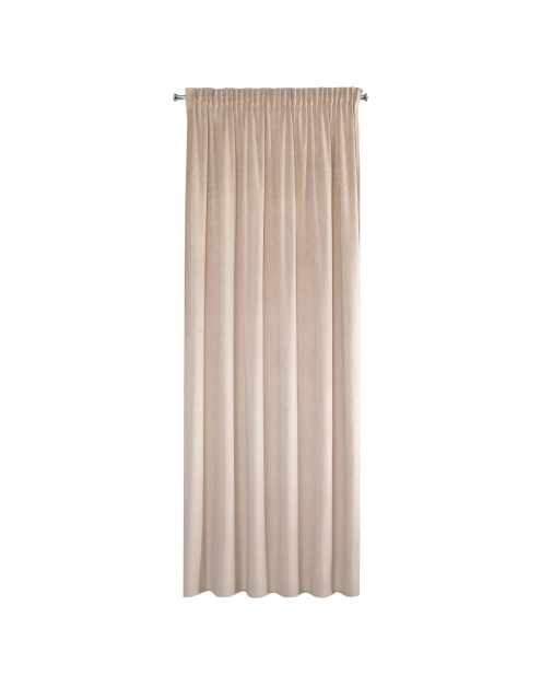 Zdjęcie: Zasłona gotowa Aurora na taśmie 140x270 cm beżowy EUROFIRANY
