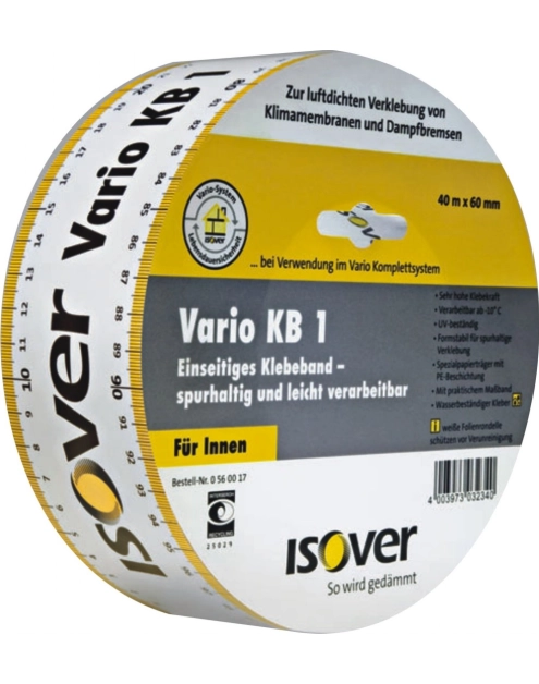 Zdjęcie: Taśma do folii paraizolacyjnej Vario KB1 60 mm - 40 m ISOVER