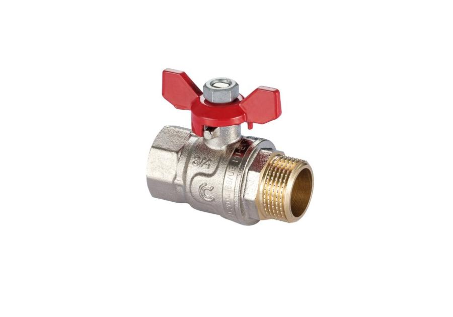 Zdjęcie: Zawór kulowy S30 W/Z 1/2" z motylkiem, PN30 CALIDO