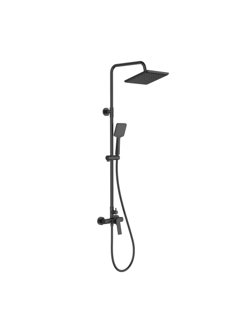 Zdjęcie: Deszczownia z baterią natryskową Neri czarny INVENA