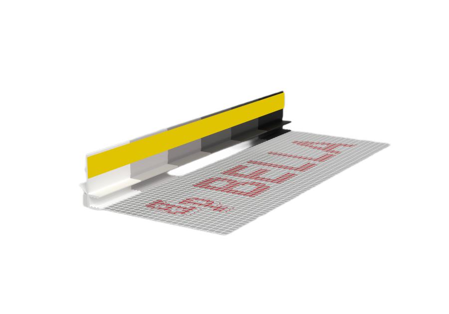 Zdjęcie: Listwa PVC BP13 Mini U L300 6/3 antracyt, z siatką i z uszczelką BELLA PLAST