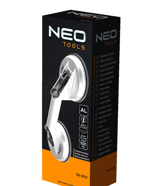 Zdjęcie: Przyssawka do szyb aluminiowa, podwójna, 100 kg NEO