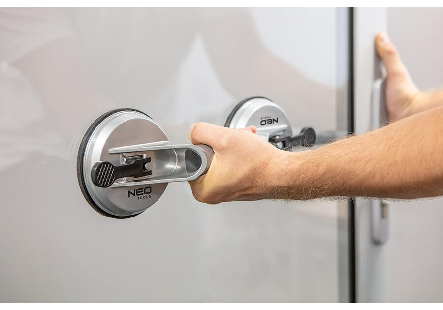 Zdjęcie: Przyssawka do szyb aluminiowa, podwójna, 100 kg NEO