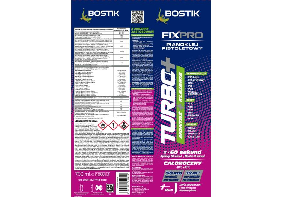 Zdjęcie: Pianoklej FixPro Turbo+ 750 ml BOSTIK
