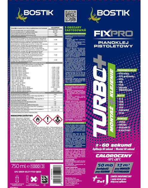 Zdjęcie: Pianoklej FixPro Turbo+ 750 ml BOSTIK