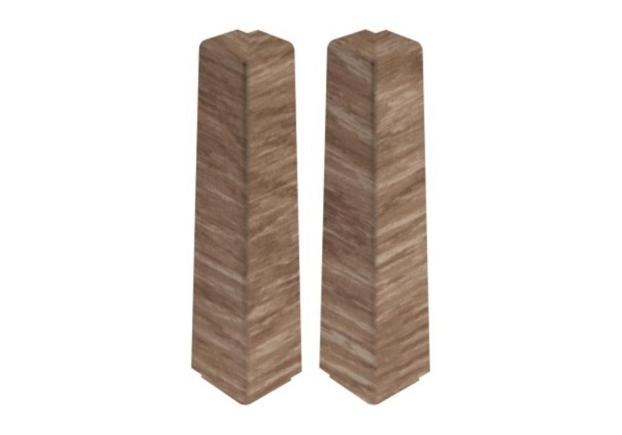 Zdjęcie: Zakończenia do listwy przypodłogowej Masterline narożnik zew. 1 kpl. 2 szt. Tea brown Mat CEZAR