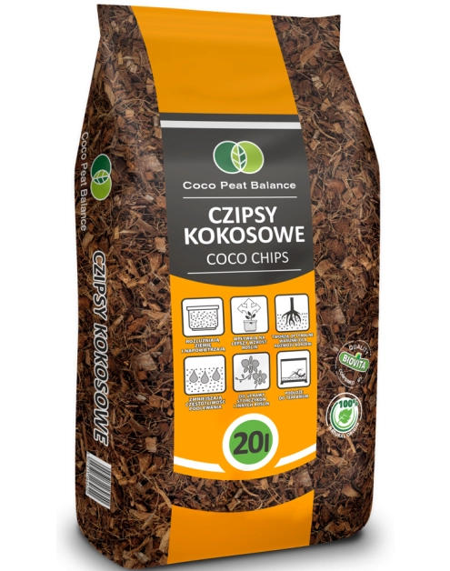 Zdjęcie: Czipsy kokosowe COCO chips 20L BIOVITA