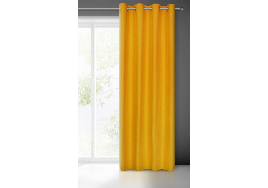 Zdjęcie: Zasłona gotowa Ada 140x250 cm musztardowy EUROFIRANY