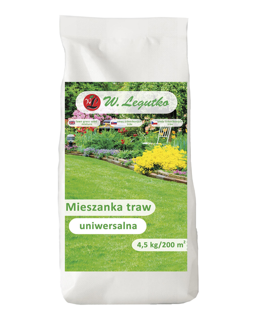 Zdjęcie: Mieszanka traw uniwersalna 4,5 kg W.LEGUTKO