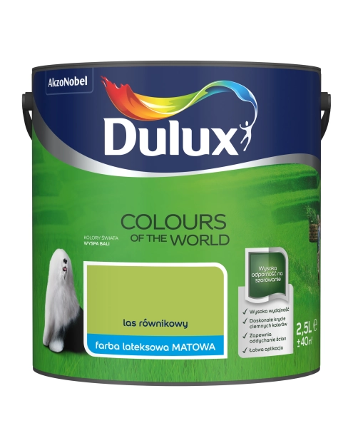 Zdjęcie: Farba do wnętrz Kolory Świata 2,5 L las równikowy DULUX
