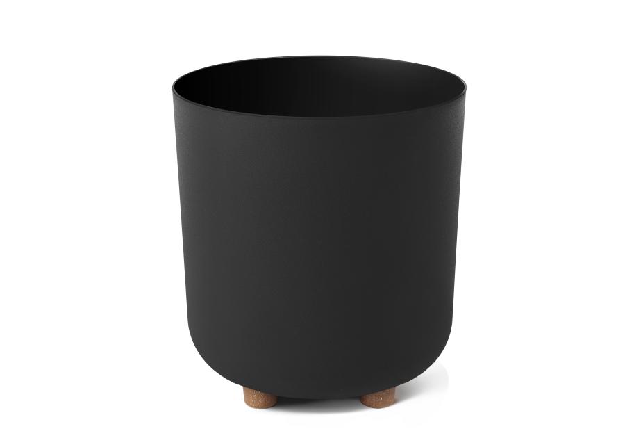 Zdjęcie: Donica Sofia 24 cm czarna LAMELA PLASTIC
