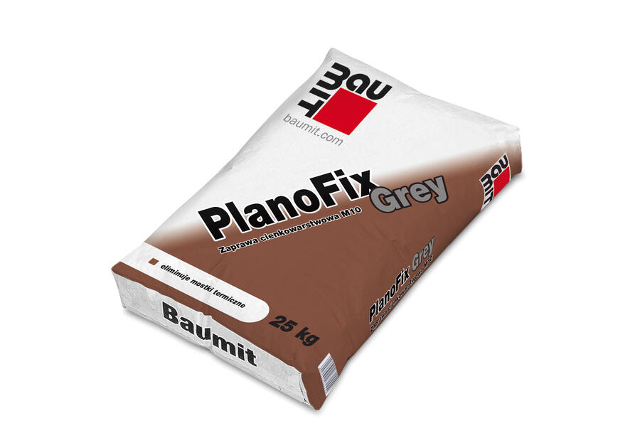 Zdjęcie: Zaprawa cienkowarstwowa biała - Klasa M10 Baumit PlanoFix Grey BAUMIT