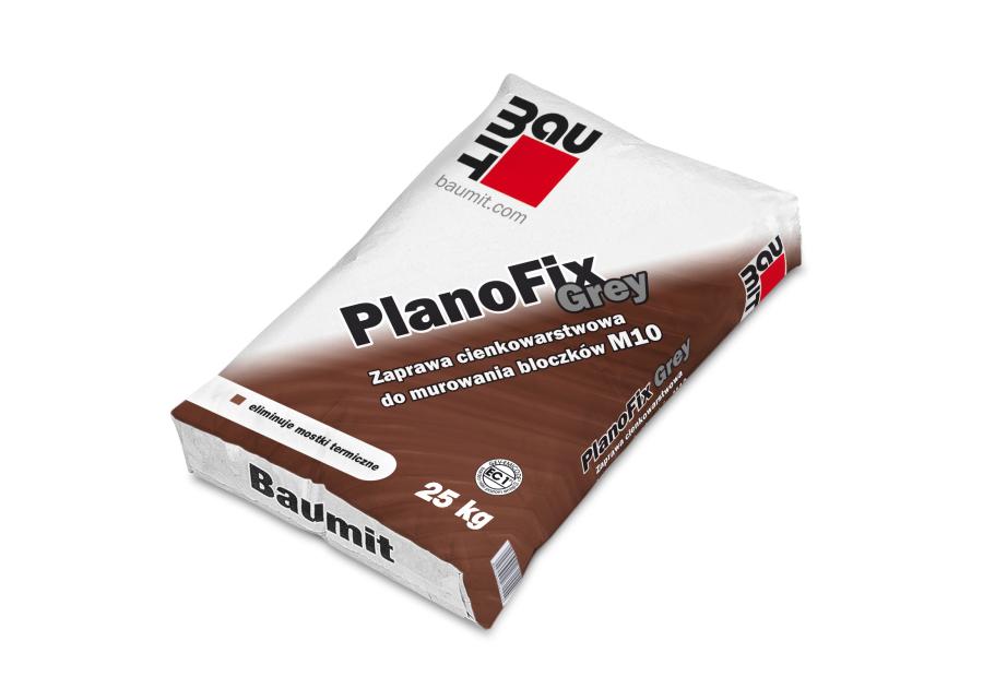 Zdjęcie: Zaprawa cienkowarstwowa biała - Klasa M10 Baumit PlanoFix Grey 25 kg BAUMIT