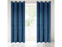 Zdjęcie: Zasłona gotowa Tycjan 140x250 cm granatowy EUROFIRANY