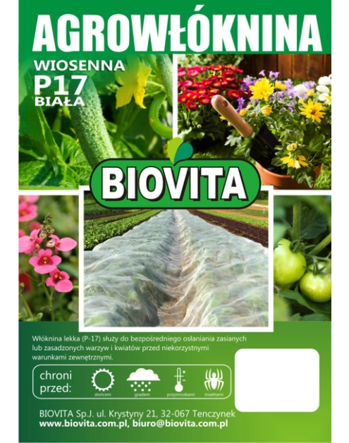 Zdjęcie: Agrowłóknina P-17 biała 1,6x100 m BIOVITA