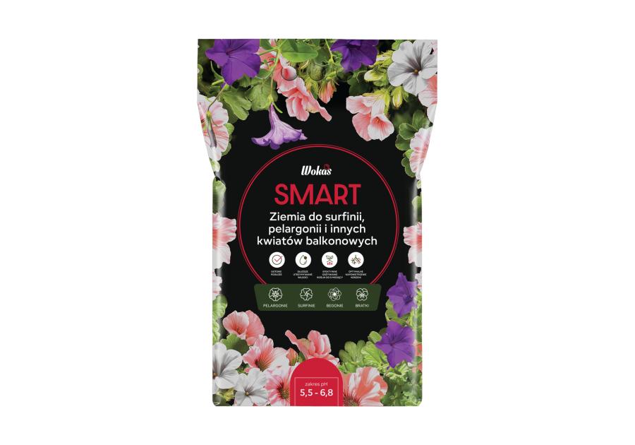 Zdjęcie: Ziemia do kwiatów balkonowych 35 L WOKAS SMART