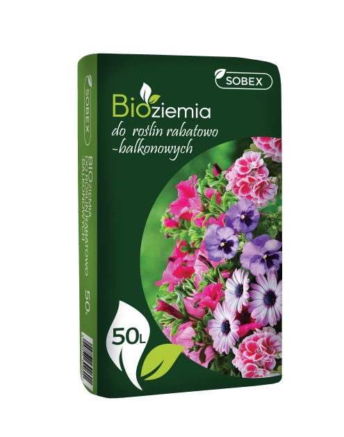 Zdjęcie: BIOziemia do roślin rabatowo-balkonowych 50 L SOBEX