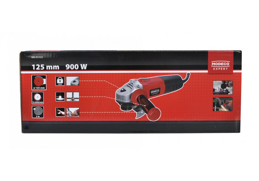 Zdjęcie: Szlifierka kątowa 125 mm 900 W MODECO EXPERT