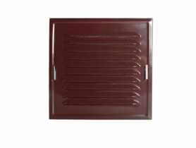 Kratka wentylacyjna skośna metalowa malowana z siatką 14x14 cm grafit PRZYBYSZ