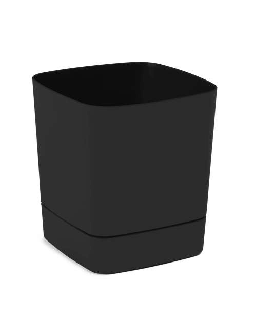 Zdjęcie: Donica z podstawką Clima 34x34 cm czarna LAMELA PLASTIC