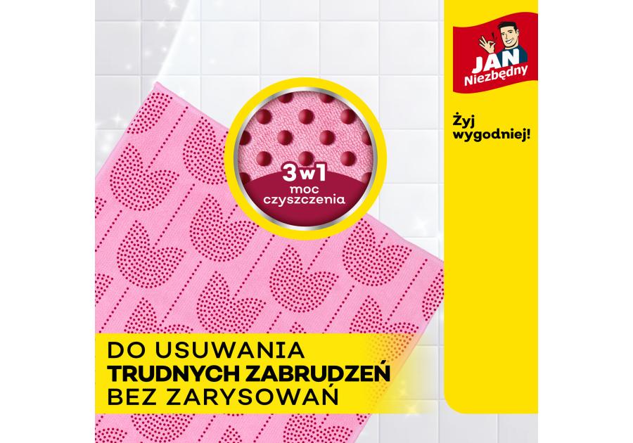 Zdjęcie: Ściereczki z mikrofibry PowerFiber 2 sztuki JAN NIEZBĘDNY