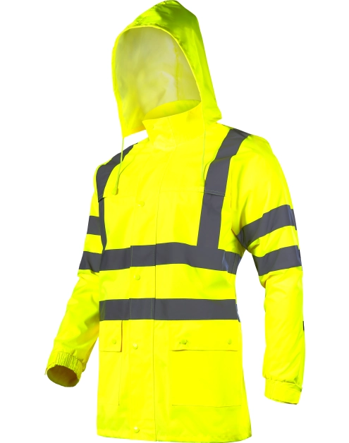 Zdjęcie: Kurtka ostrzegawcza przeciwdeszczowa, żółta, 3XL, CE, LAHTI PRO