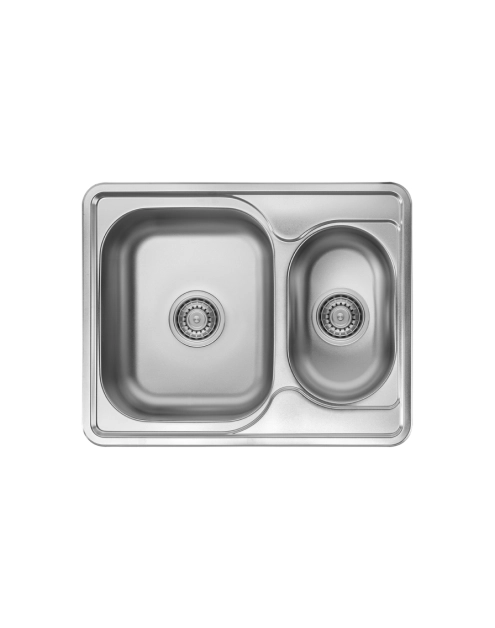 Zdjęcie: Zlew wpuszczany Junak półtorakomorowy 63 x 50 cm z syfonem KUCHINOX