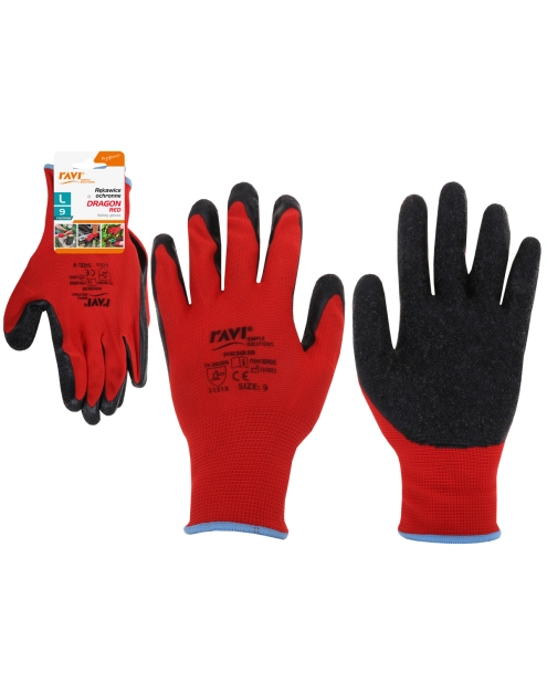 Zdjęcie: Rękawice ochronne Dragon-Red rozmiar 9-L 10900 RAVI