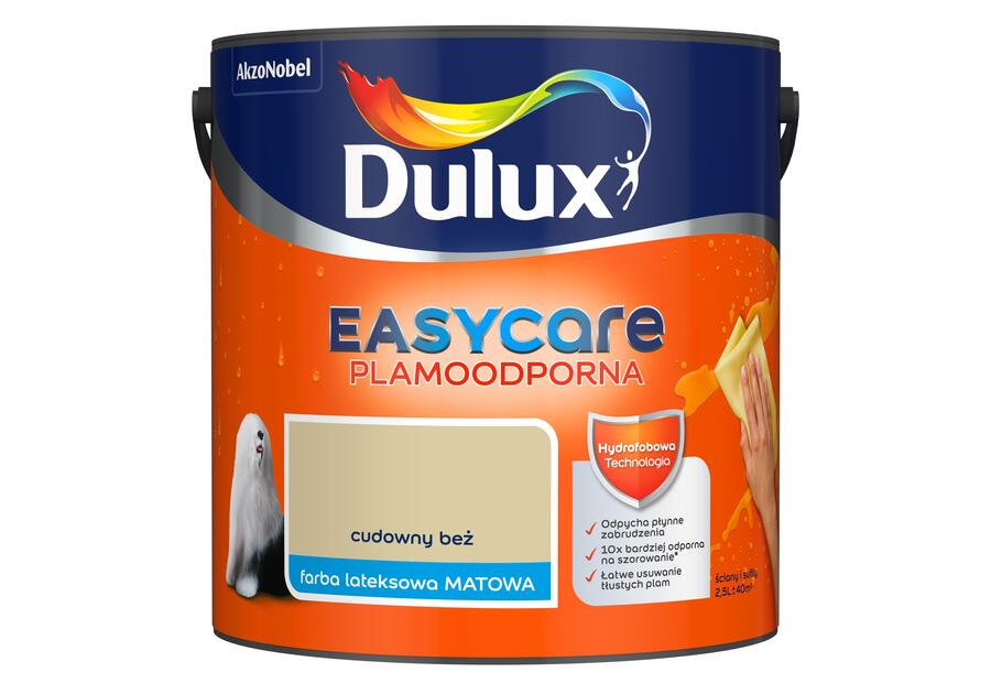 Zdjęcie: Farba lateksowa Easy Care cudowny beż 2,5 L DULUX