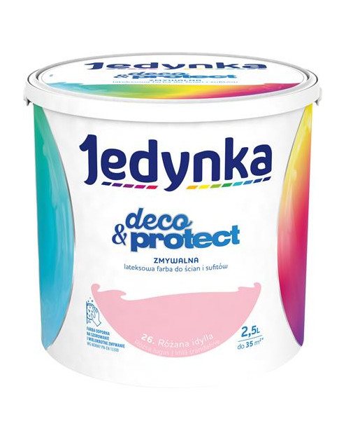 Zdjęcie: Farba lateksowa Deco&Protect Różana idylla 2,5 L JEDYNKA