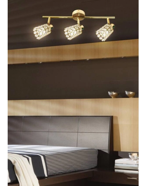 Zdjęcie: Lampa ścienna listwa York 3X40 W G9 mosiądz CANDELLUX