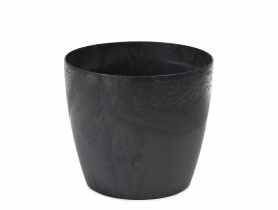 Donica Magnolia 155 recycled, czarny beton LAMELA