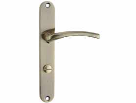 Klamka Agra na na szyldzie długim WC KUCHINOX