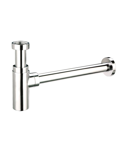 Zdjęcie: Syfon umywalkowy butelkowy niski dekoracyjny 1.1/4x32 bez spustu chrom MCALPINE