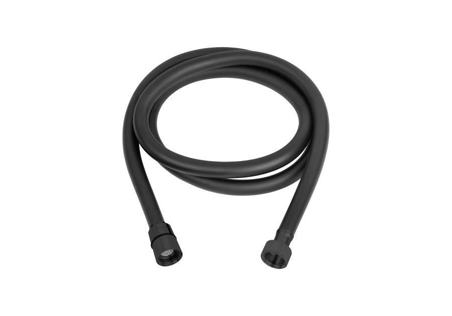 Zdjęcie: Wąż natryskowy Dark, 150 cm, czarny INVENA