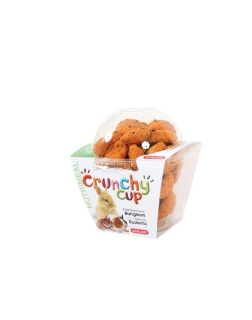 Zdjęcie: Przysmak naturalny dla gryzoni Crunchy Cup marchew siemię 200 g ZOLUX