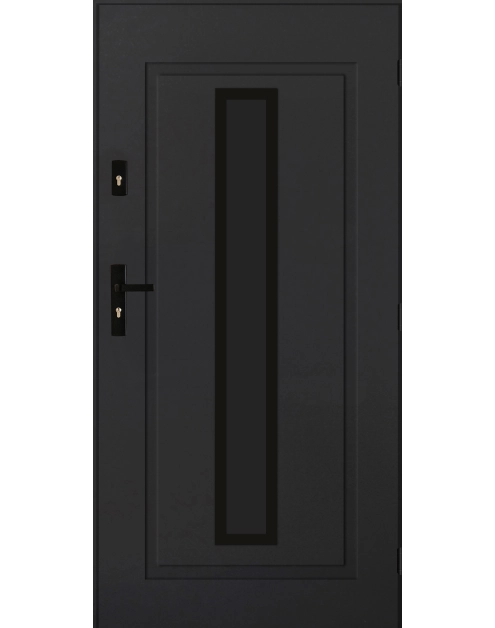 Zdjęcie: Drzwi zewnętrzne argos antracyt 90p komplet PANTOR