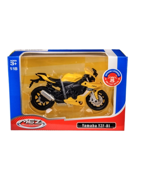 Zdjęcie: Model metalowy 1:18 Yamaha Yzf-R1 67705 żółty MSZ