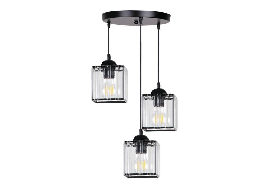 Zdjęcie: Lampa wisząca Glassia 3X40 W E27 czarny CANDELLUX