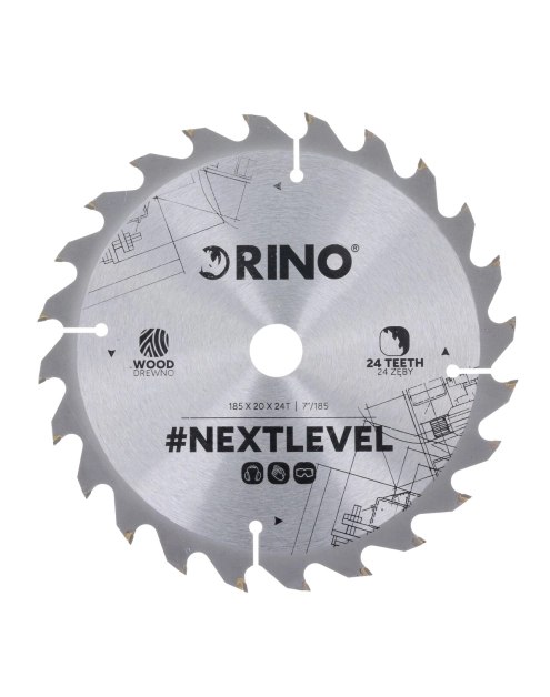 Zdjęcie: Piła tarczowa akumulatorowa 185 mm RN-29052 CSAW20LI 2x20v 4ah RINO