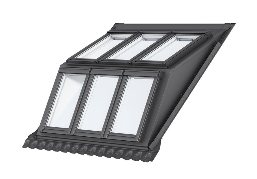 Zdjęcie: Kołnierz bliźniaczy lukarna dla 2x2 EBW MK06 2022BK VELUX