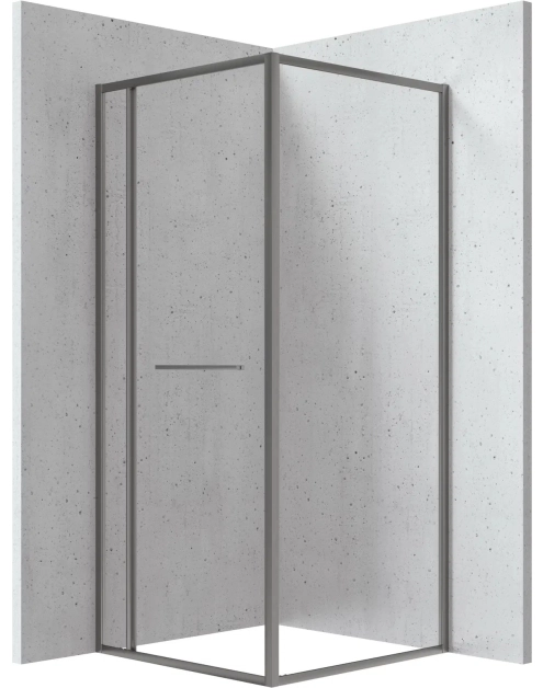 Zdjęcie: Kabina prysznicowa Square kwadratowa 90x90x200 cm titanium DEANTE