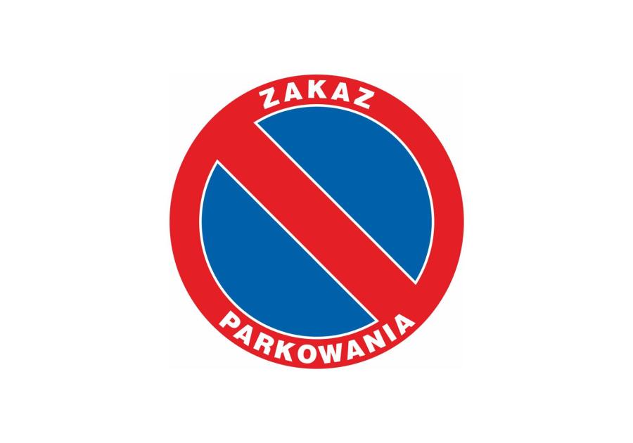Zdjęcie: Oznaczenie "Zakaz parkowania" 33x33 cm METRO