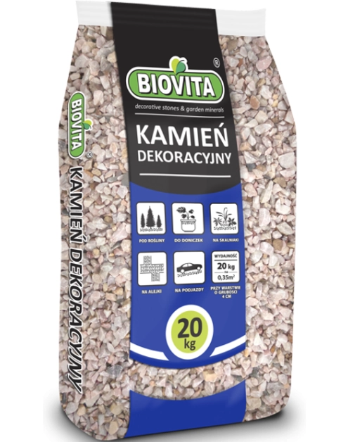 Zdjęcie: Grys różowy 8-16 mm, 20 kg BIOVITA