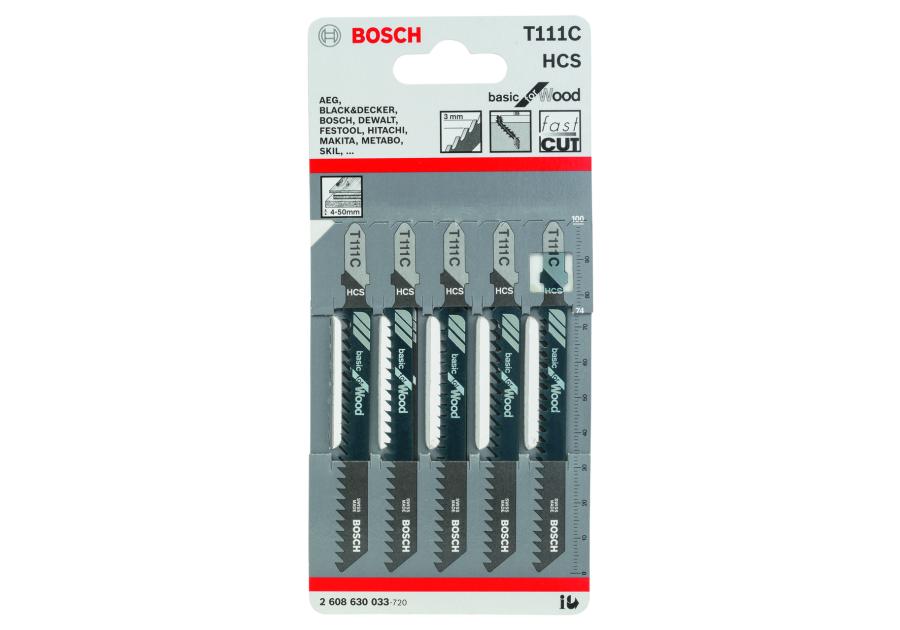Zdjęcie: Brzeszczot T111C HCS 5 sztuk BOSCH